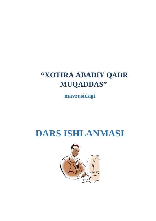 XOTIRA ABADIY QADR MUQADDAS 1