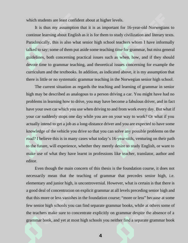 TYPES OF GRAMMAR EXERCISES USED FOR A2 LEVEL LEARNERS 4