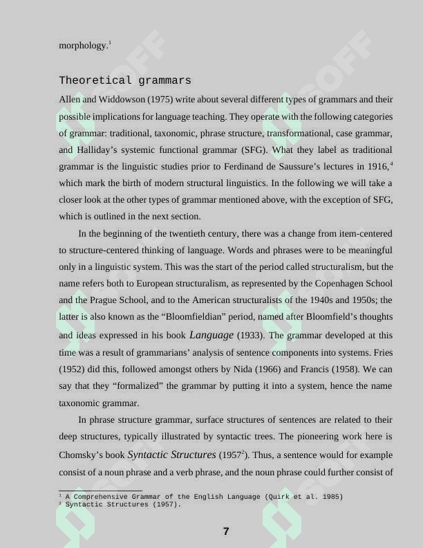 TYPES OF GRAMMAR EXERCISES USED FOR A2 LEVEL LEARNERS 7