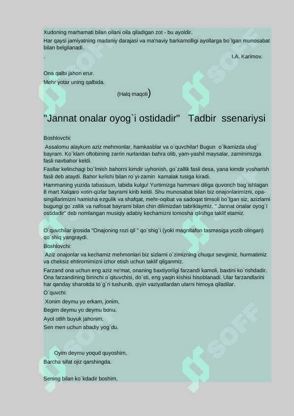 8- mart tadbiri ssenariysi 3