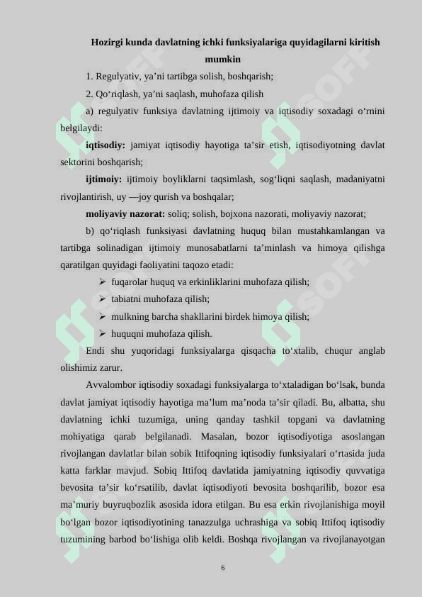 Davlat  funksiyalari tushunchasi va tasnifi 6