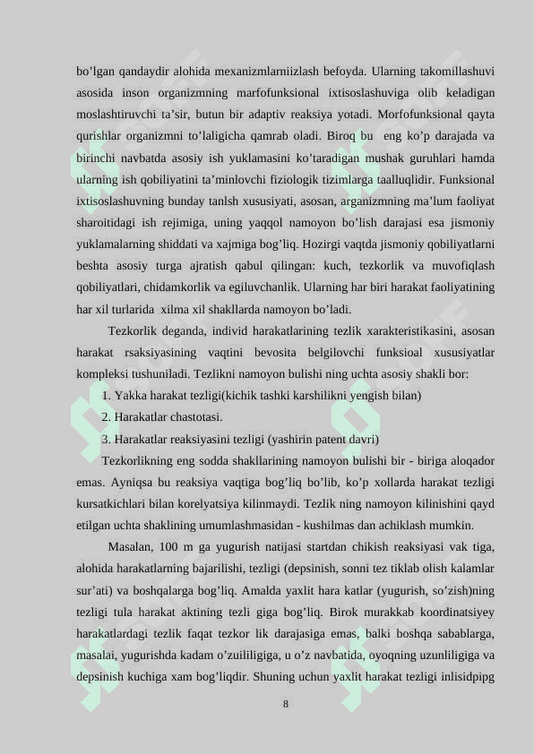 Gandbol o'yin taktikasining tasnifi. 8