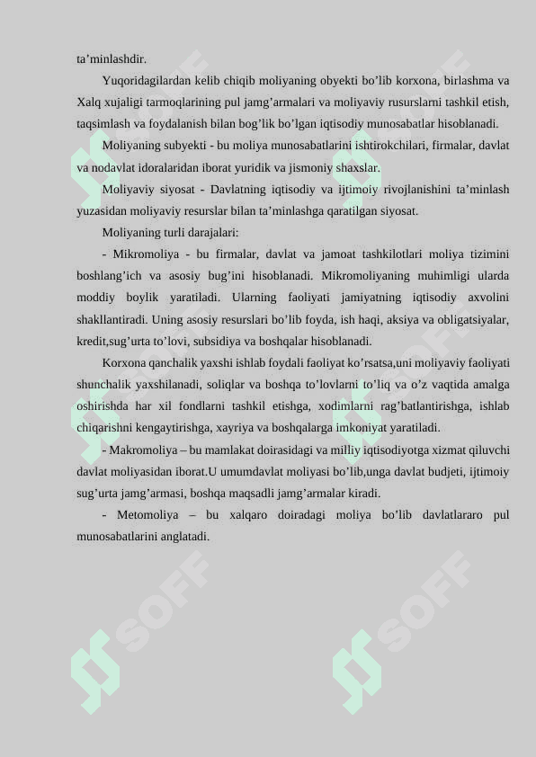Molıya boshqaruv organları va ularnıng vazıfaları 3