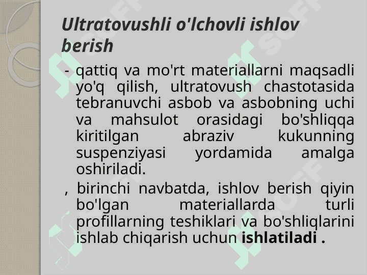 ULTRA TOVUSHLI QURILMALAR 5