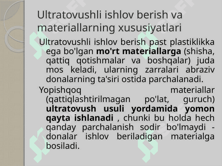 ULTRA TOVUSHLI QURILMALAR 8