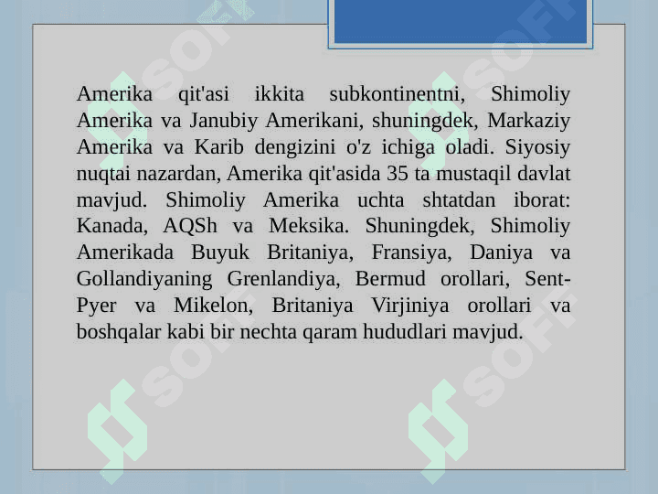 Shimoliy Amerika davlatlari geografiyasi 4