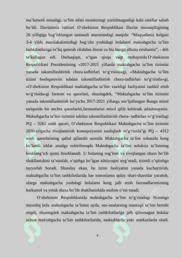 Qurish yasash uchun materiallar va ularga qoʻyiladigan talablar 4