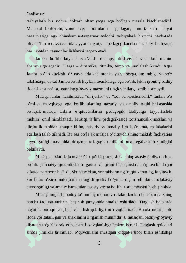 Jamoa bo’lib kuylash faoliyati samaradorligini ta’minlovchi texnologiyalar 3