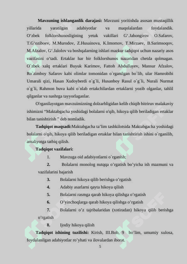 Bolalarni o'z tajribalaridan xotiradan hikoya qilib berishga o'rgatish 5