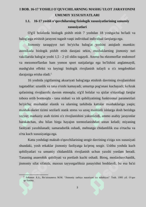 16-17 YOSHLI O`QUVCHILARNING MASHG`ULOT JARAYONINI UMUMIY XUSUSIYATLARI 3