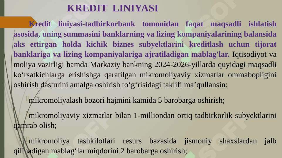 Iqtisodiyotning ustuvor tarmoqlarini kreditlashning o‘ziga xos xusisiyatlari 3