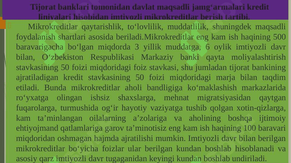 Iqtisodiyotning ustuvor tarmoqlarini kreditlashning o‘ziga xos xusisiyatlari 4