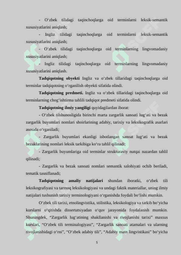 INGLIZ VA O‘ZBEK TILLARIDA AYOL TAQINCHOQ NOMLARINI CHOG‘ISHTIRMA TAHLILI 4