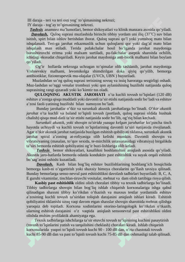 QULOQ JAROHATLARI 8