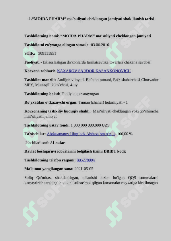 “MOIDA PHARM” 6
