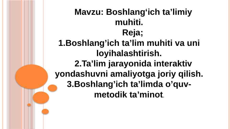 Boshlang‘ich ta’limiy muhiti. 1