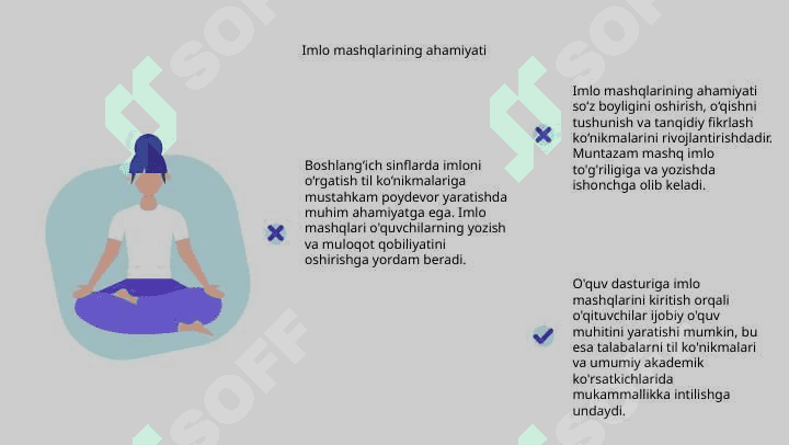 Boshlang'ich sinflarda imloga o'rgatish. Imloga oid mashqlar 4