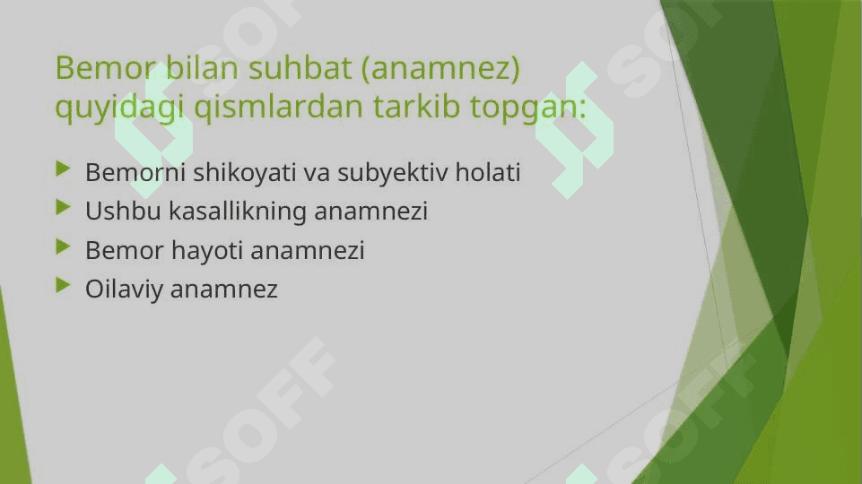 Tishlarning qattiq to`qimalari zararlanganda bemorni tekshirish usullari 7