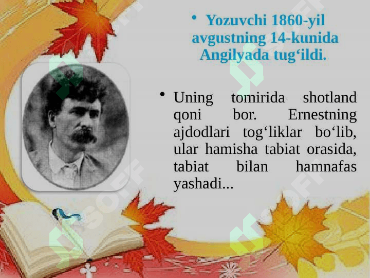 Ernest Seton Tompson. Yovvoyi yo`rg`a 3