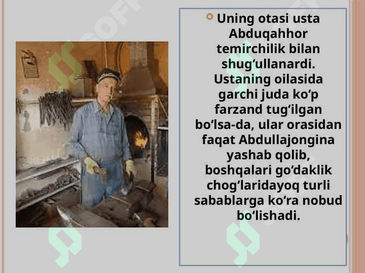 Abdulla Qahhor. Dahshat, O`g`ri 4