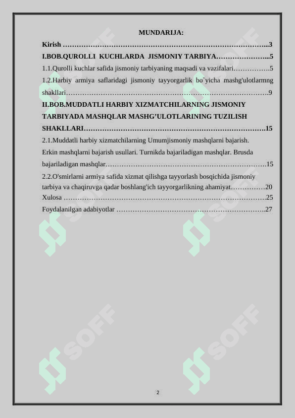 Qurolli kuchlarni jismoniy tarbiyasi 2