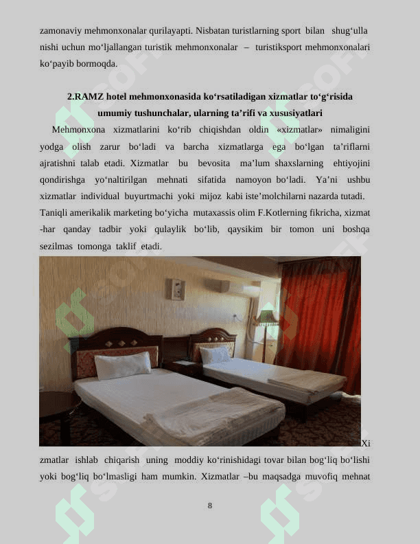 Namangan viloyatidagi RAMZ hotel mehmonxonasi 1