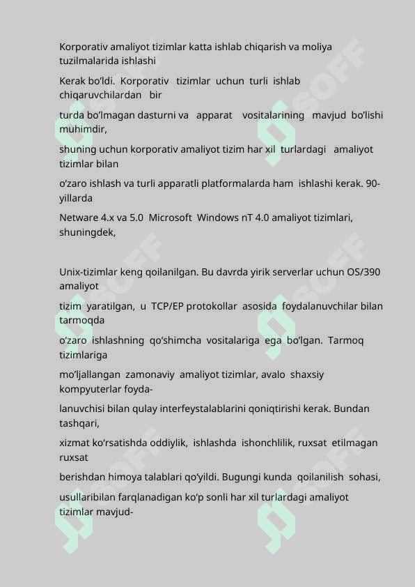 Kampyuter tarmog’ining dasturiy ta’minoti. 8