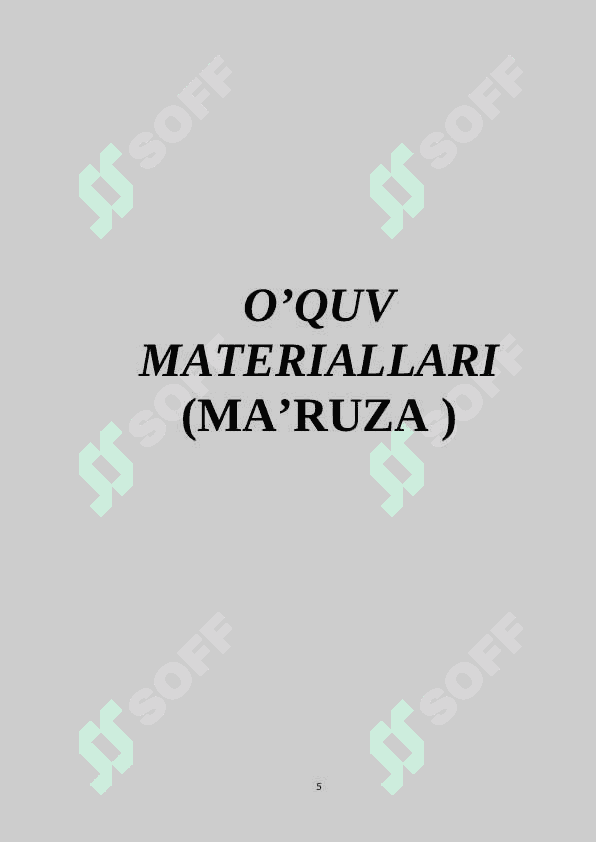BOSHLANG’ICH TA’LIMDA TARBIYA FANI  O'QUV MAJMUA MARUZALAR 5