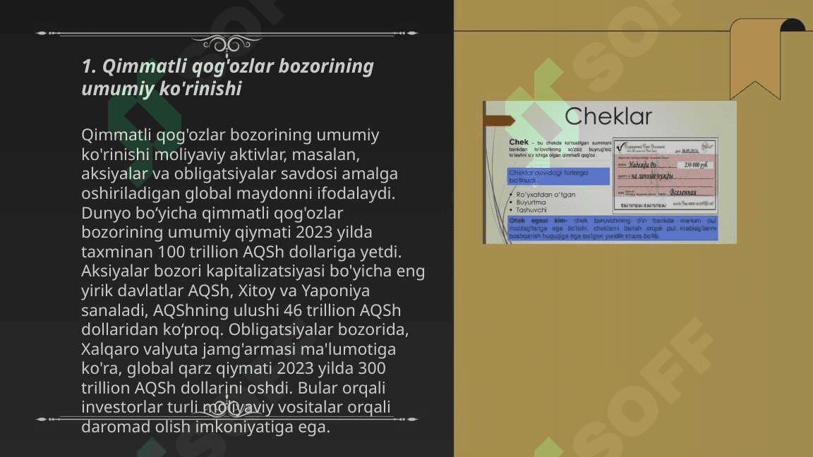 Qimmatli qogozlar bozori va pulga talab 3