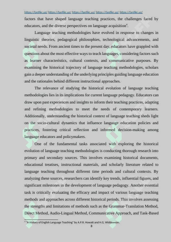 Innovations in teaching foreign languages 8