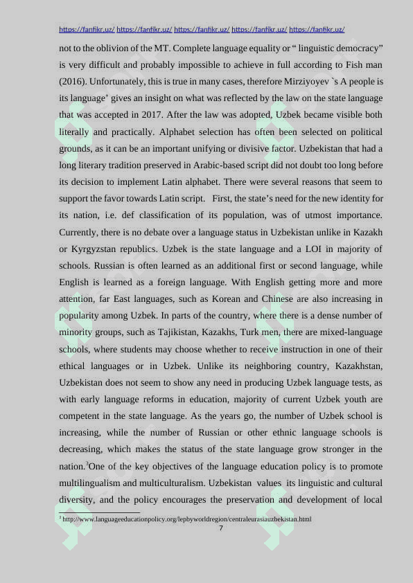 Teaching foreign languages in Uzbekistan 7