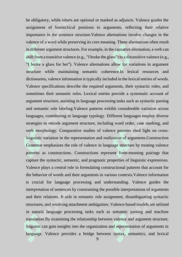 THE VALENCY OF AFFIXES AND STEMS. WORD-BUILDING PATTERNS AND THEIR MEANING 8