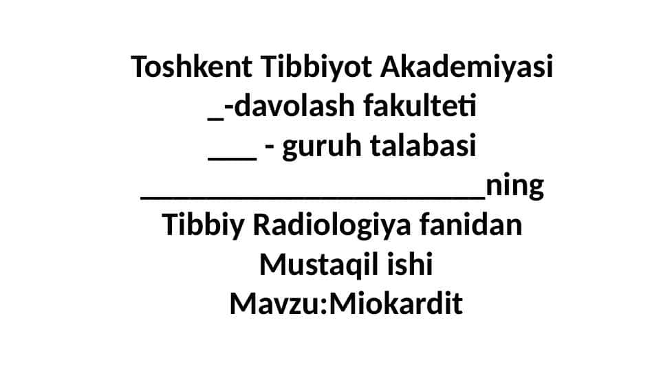 Miokardit 1
