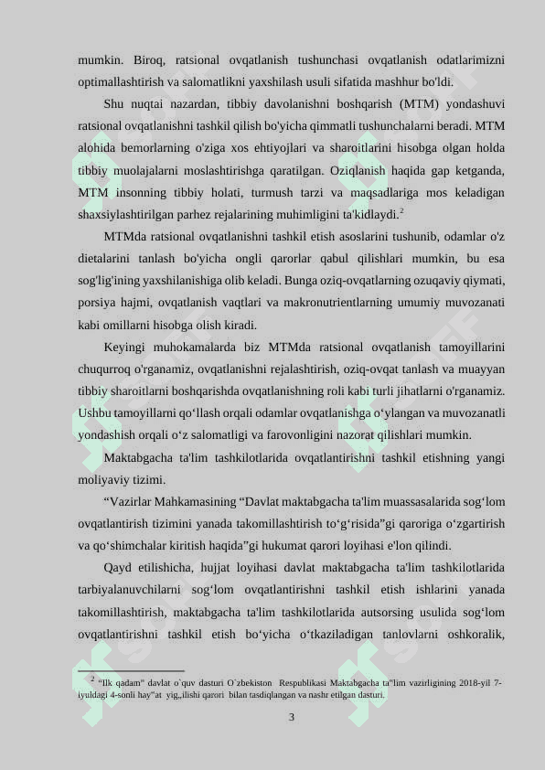 MTT DA QO'SHIMCHA TA'LIM XIZMATLAR VA SOGʻLOM OVQATLANISHNI TASHKIL ETISH 3