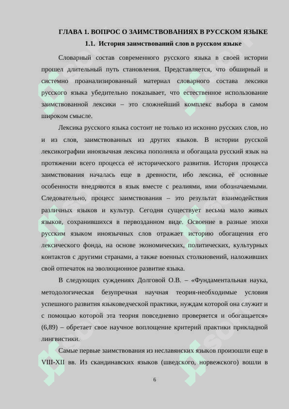 Вхождение заимствованных слов в лексику русского языка 6