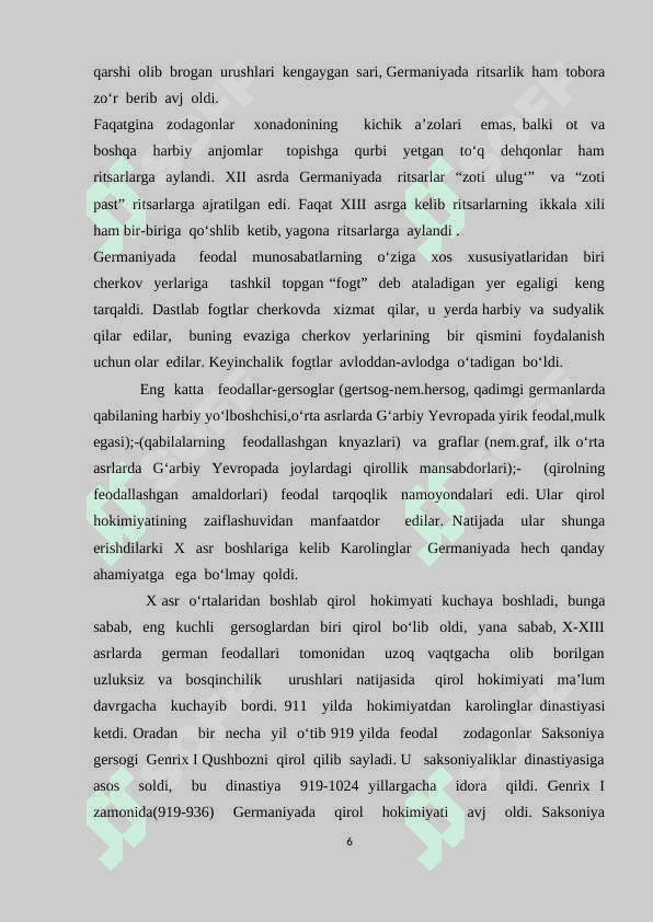 IX-XI asrlarda Germaniya 6