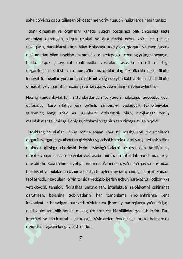 UMUMTA`LIM MAKTAB O`QUVCHILARINING DIALOGIK NUTQINI RIVOJLANTIRISHDA TA`LIM TEXNOLOGIYALARINING AHAMIYATI. 8