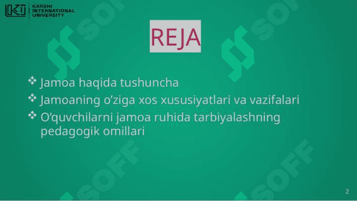 Tarbiya jamoasi va yagona pedagogik jarayon 2