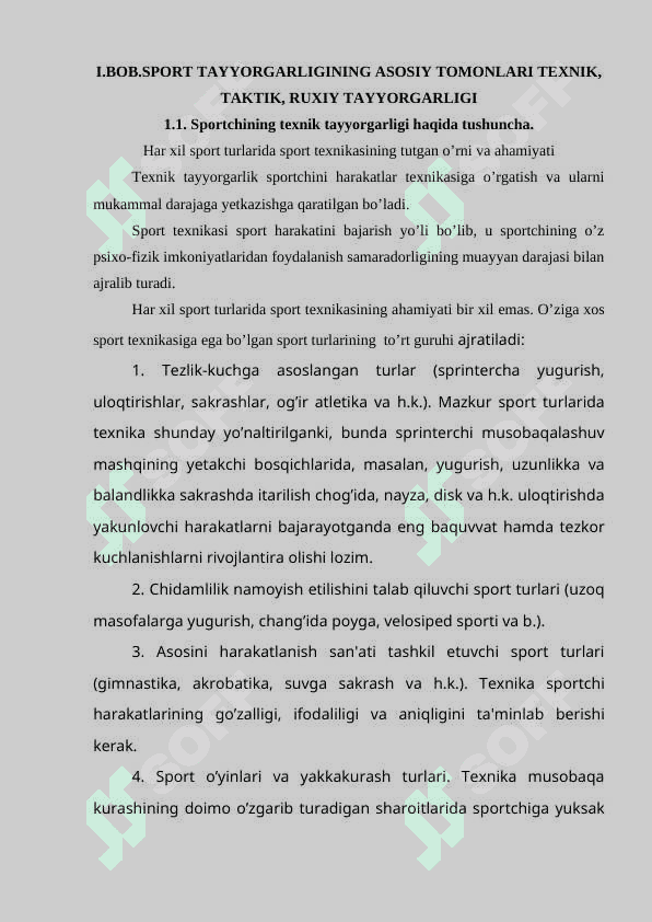SPORTCHINING TEXNIK TAYYORGARLIGI 4