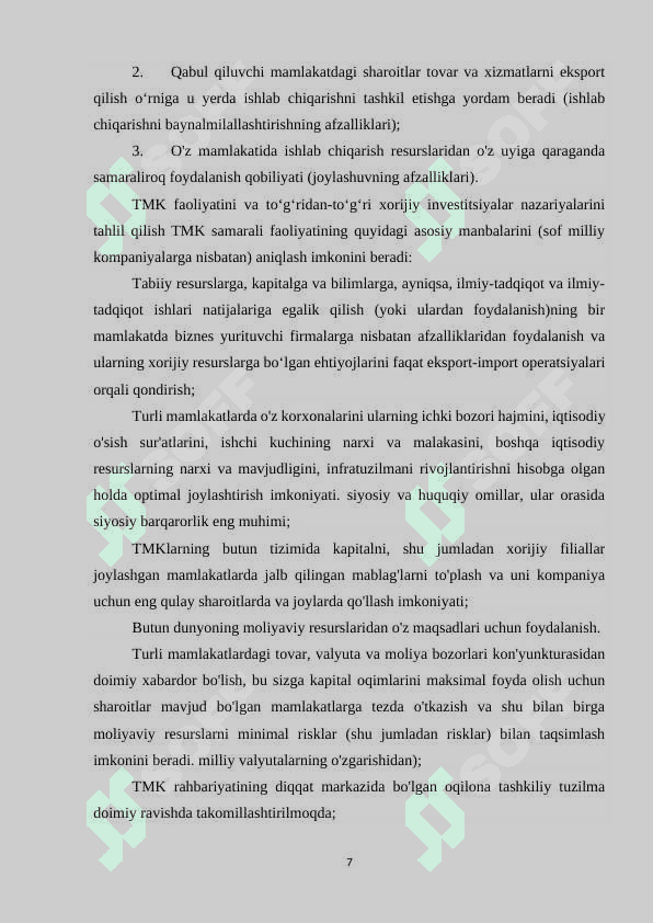JAHON IQTISODIYOTIDA TRANSMILLIY KORPORATSIYALARINING ROLI 7