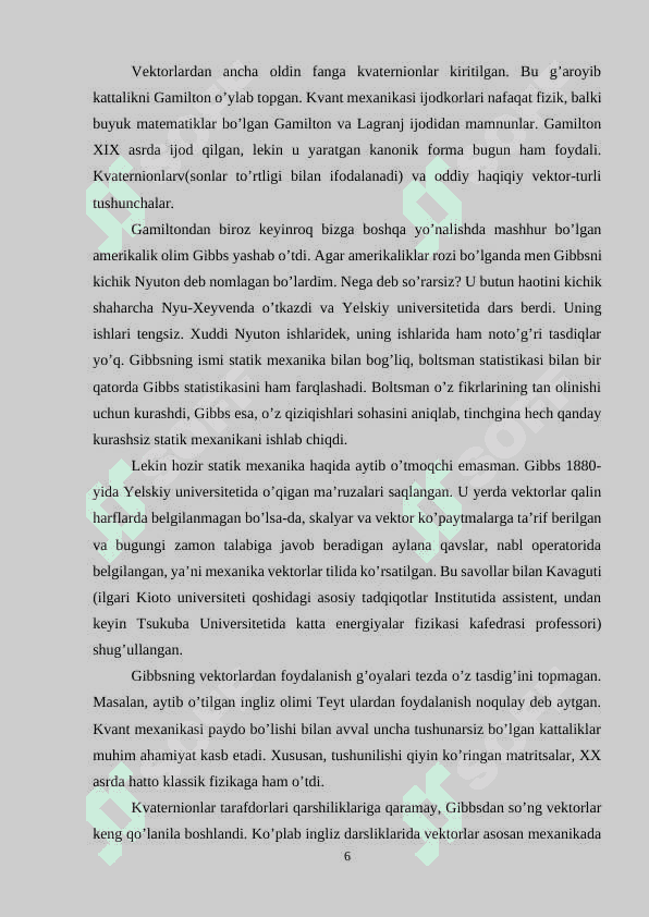 Vektorlarning  skalyar ko’paytmasi 6