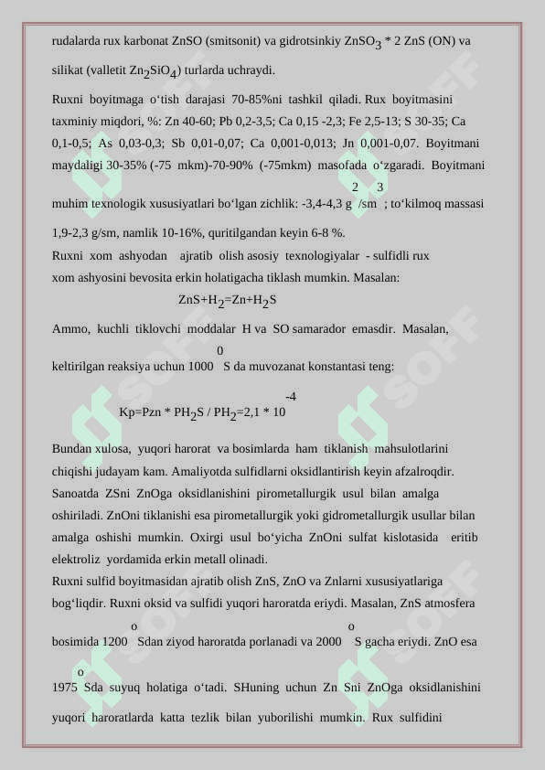 Rux gidrometalurgiyasi 3