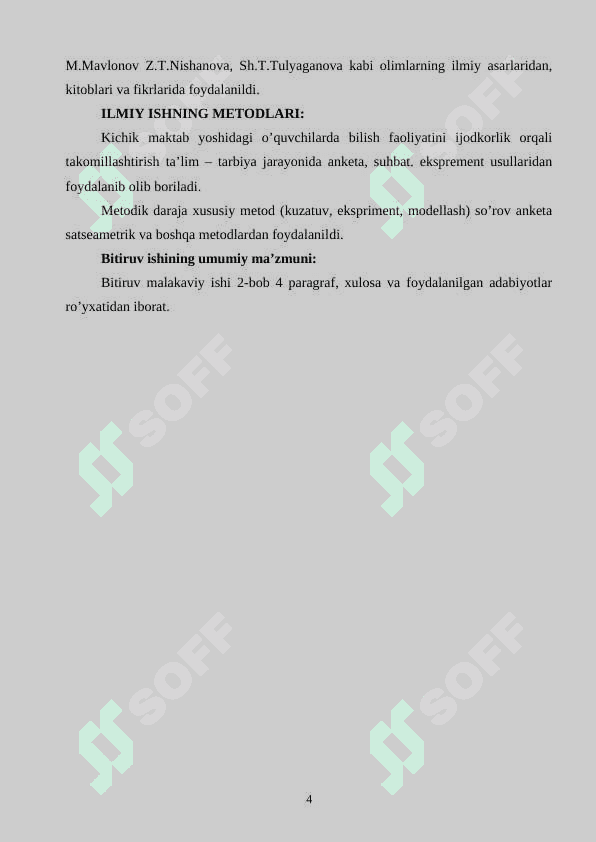 KICHIK MAKTAB YOSHIDAGI O’QUVCHILARDA BILISH FAOLIYATINI IJODKORLIK ORQALI TAKOMILLASHTIRISH 4
