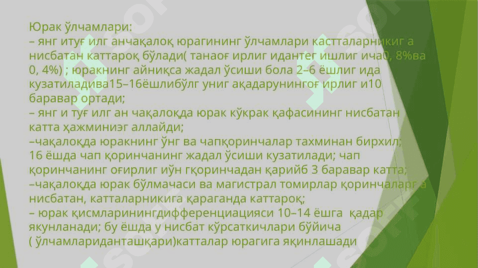 Болалар  Юрак  Қон Томир  Тизимининг АнатомикФизиологик Хусусиятлари 3