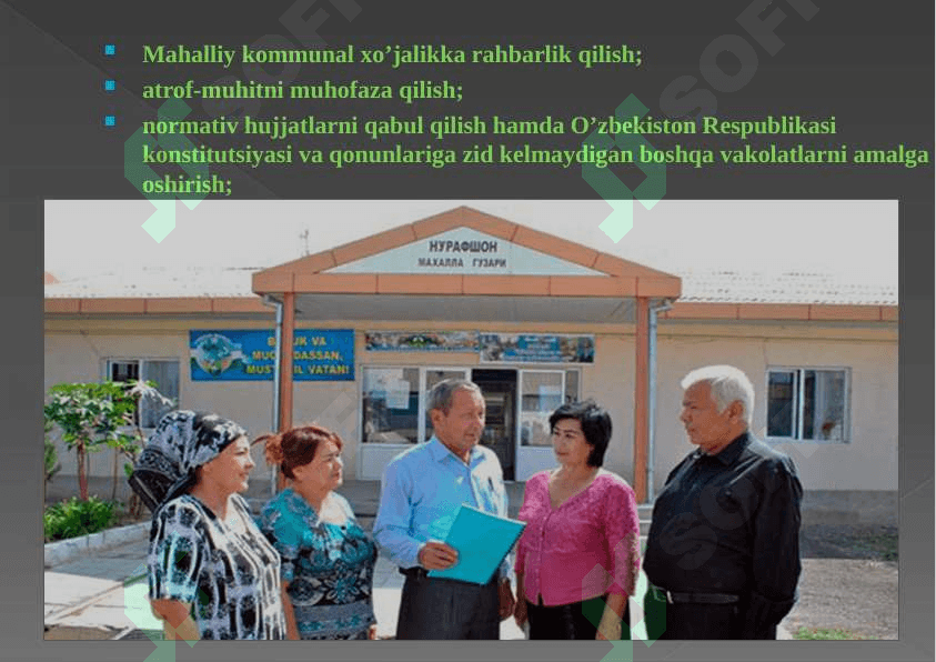 Mahalliy davlat hokimiyati va fuqarolarning o'zini o'zi boshqarish institutlari demokratlashuvi 5