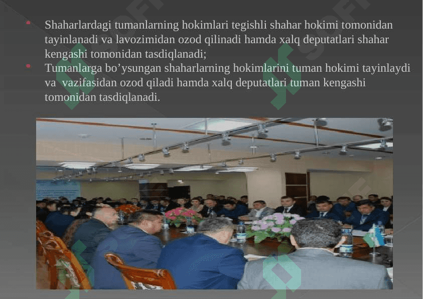 Mahalliy davlat hokimiyati va fuqarolarning o'zini o'zi boshqarish institutlari demokratlashuvi 8