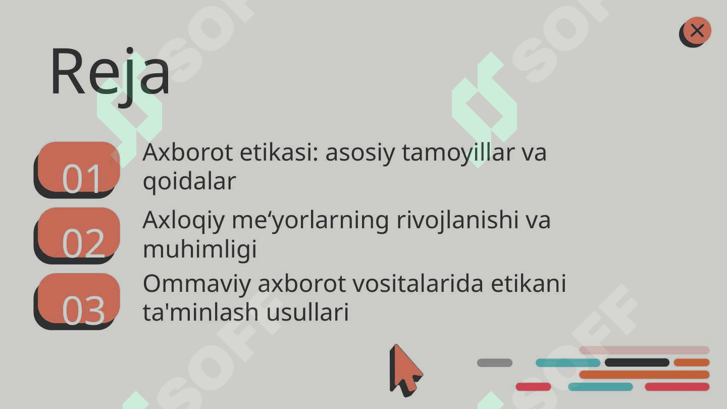 Media maydonda axborot etikasi va axloqiy me‘yorlarning rivojlanish prinsiplari.Media 2