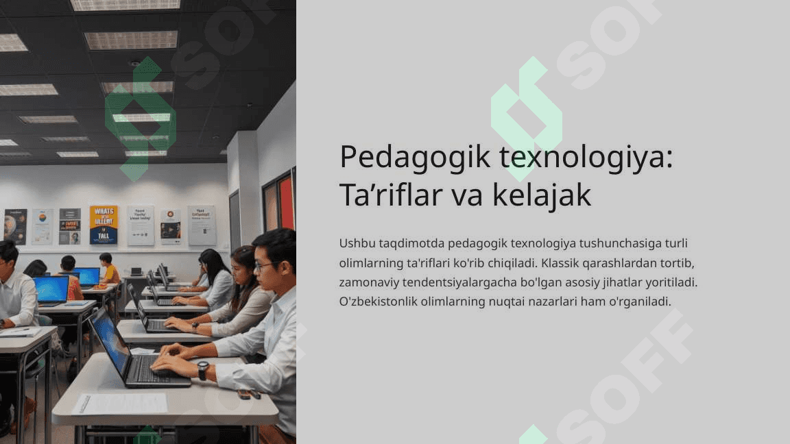Pedagogik olimlarning “Pedagogik texnologiya” tushunchasiga ta’riflari. 2
