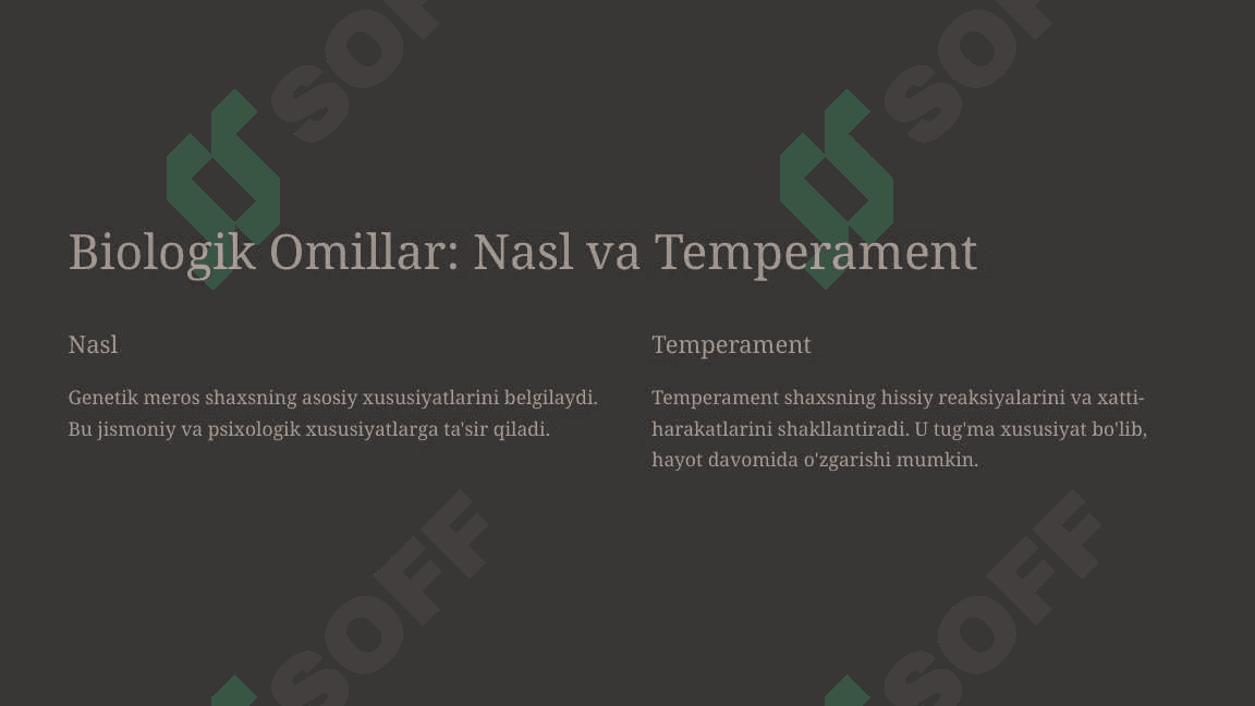 Shaxsni rivojlanishiga ta’sir etuvchi omillar 3