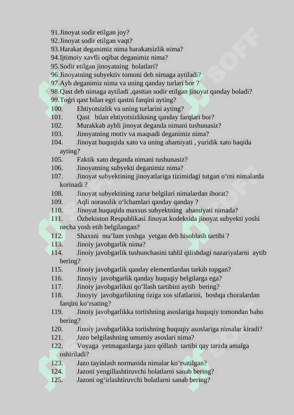 Jinoyat huquqi sessiya savollari 4